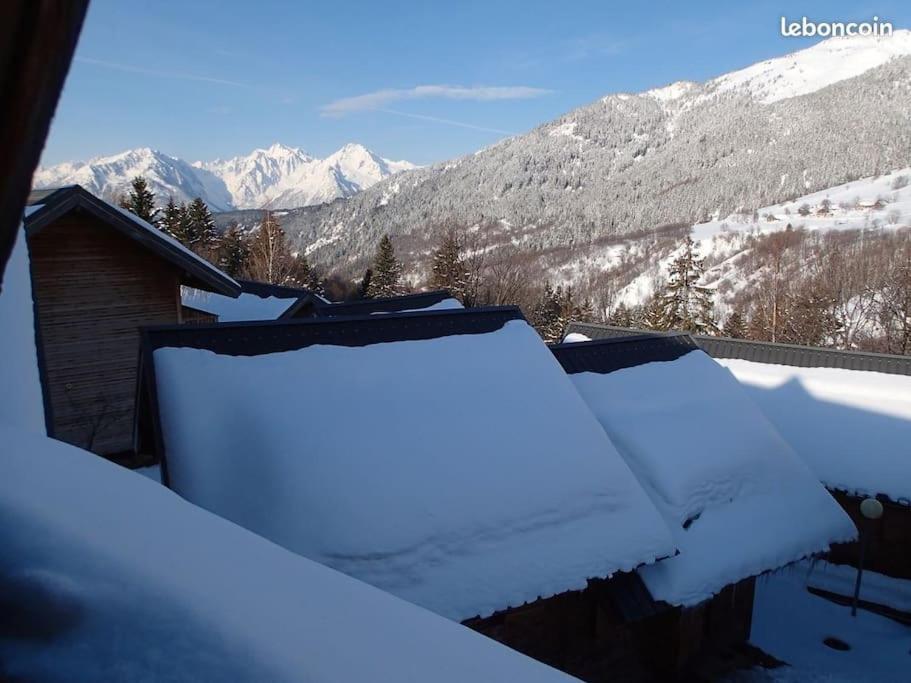 Saint Francois Longchamps Loc A La Montagne Avec Piscine Ete Hiver Vg23 Esterno foto
