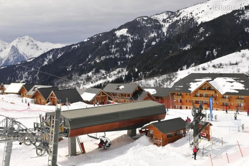 Saint Francois Longchamps Loc A La Montagne Avec Piscine Ete Hiver Vg23 Esterno foto